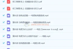 2024初三中考物理 杨萌 A+秋季班 课程合集
