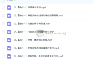 2027高中高二生物 马阳洋 一轮暑假班秋季班