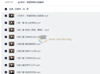 恒洋财富思维认知破局课：21节视频讲透有钱人思维与人生战略