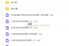 2027高中高一化学 李政 秋季班 课程资源