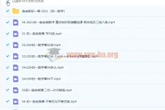施老板施佳辰 2021寒假初一数学7讲完结 含全套讲义与习题资料