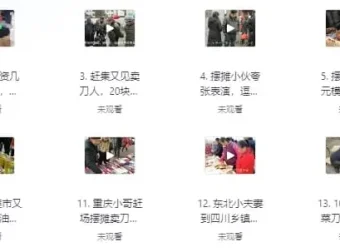 小本创业商机项目推荐：51个地摊实战案例视频合集