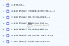 2027高中高一历史任旺暑假班 预习衔接与解题技巧