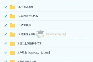 杨萌 初二物理科学思维培训班（秋上·全国版·S）课程资源