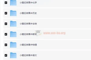 高中小题狂做 高一高二高三九科全套电子版 同步必修选择性必修