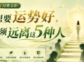 想要运势好，必须远离这5种人｜U君笔记付费文章