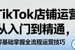 TikTok店铺运营从入门到精通，零基础掌握全流程运营技巧