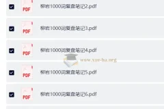 2026年省考柳岩1000词复盘笔记PDF合集