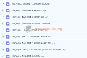 2024高三高考数学 肖晗数学一轮A+暑假班 完结