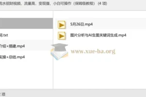 AI流水招财视频制作教程，小白也能快速上手变现