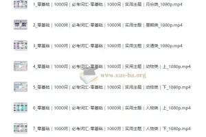 原原高ING《英语速记课·万能考试5000词》视频+配套资料