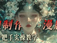 抖音80W粉丝博主AI漫剧教学课程，九天系统实战课