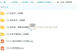 吕子正 高中化学 2025高一必修一必修二精华课