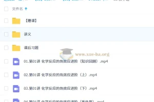 2027高中高二化学 李政秋季班课程资源