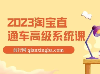 2023淘宝直通车高级系统课，直通车完整体系实操教学