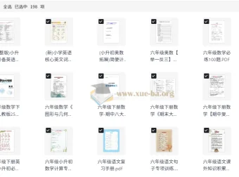 小学六年级小升初资料大全 语数英复习冲刺合集