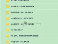2026考研英语刘晓艳全程课程资源合集