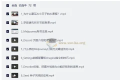 AI绘画系统教学 MJ+SD详解 从入门到实战全流程课程