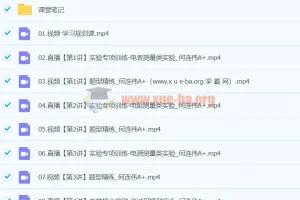 2024高考物理 何连伟A+寒假班 课程资源