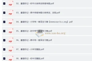 暴雪秒记全套英语学习资料 小学初中高中语法单词思维导图
