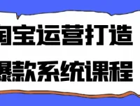 淘宝运营打造爆款系统课程 从选品到推广全流程实战