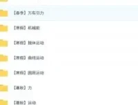 2027届高中物理高一夏梦迪全年课程 无水印版整理
