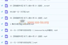 2024秋季A+班初一数学（徐丝雨）课程资源合集