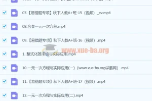 2024秋季A+班初一数学（徐丝雨）课程资源合集