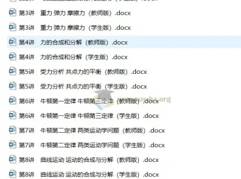 2025届高三暑假培优 高考物理十大考点专项讲义（学生版+教师版）