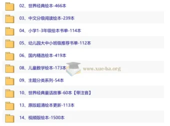 【绘本合集】世界优秀精选绘本+经典绘本资源合集