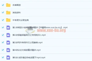 许天翼2020暑初三语文暑假班9讲完结（含讲义）