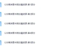 南京图书馆馆藏古籍24272册PDF合集