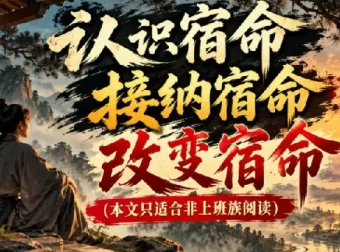 公众号付费文章：认识宿命、接纳宿命、改变宿命（非上班族专属）