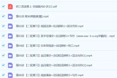 刘飞飞2024初三中考英语A+春季班上课程资源