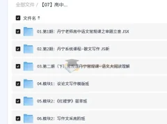 高中语文丹宁老师视频教程合集 高考作文阅读全模块精讲