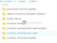 2025新高考历史一轮复习资料合集 考点精讲与备考课件