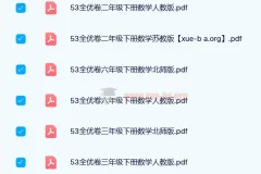 2024春 53全优卷小学语数英1-6年级下册（人教版/北师版/苏教版）