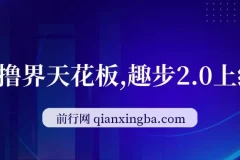 趣步2.0零撸项目上线，每天5分钟看广告，坚持可赚一两万