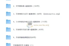 文老师语文课程合集 学习方法/基础知识/小古文/文学素养/阅读/作文