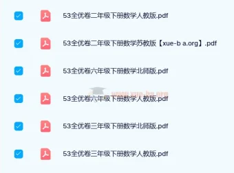 2024春 53全优卷小学语数英1-6年级下册（人教版/北师版/苏教版）