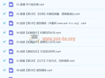2024高中语文 高一张亚柔语文 寒假班 课程资源
